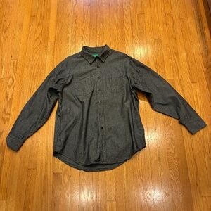 Magill Joseph Shirt – Black Chambray – Made in USA – Size M – Relaxed Fit